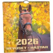 Suomen Aika Hevoset 2026 iso seinäkalenteri