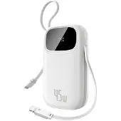Baseus EnerFill FC31 20000 mAh 45W USB-C + Lightning biały