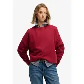 Superdry for woman. W2012565A Essential Logo Red Sweatshirt (S), Casual, Cotton