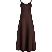 Serena Silueta Mekko 'Midi satin slip dress 'Majestic'' suklaa