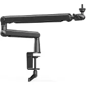 Fifine Low-Profile Boom Arm Stand - Musta Mikrofoniteline