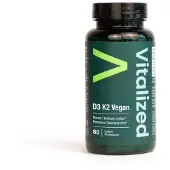 Vitalized D3 K2 Vegan 60 Softgels ravintolisä