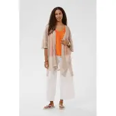 Cream Crgert Knit Cardigan - Beige - ONE SIZE