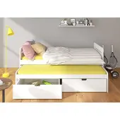 ADRK Furniture Lasten sänky Tomi 180x80, ruskea