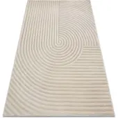 Rugsx Matot Matto BALANCE 1921 taupe - Geometrinen, rakenteell 80x150 cm