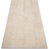 Rugsx Matot Matto BALANCE 9086 taupe - Geometrinen, rakenteell 180x270 cm