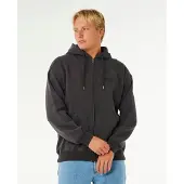 Rip Curl Surf Puff Vetoketjullinen huppari washed black Koko S
