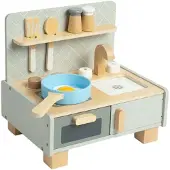 Bigjigs Wooden Table Top Kitchen 7 pcs.