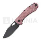 GiantMouse ACE Grand M390 Red Canvas Micarta kääntöveitsi