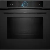 Bosch 8 Sarjan Kalusteisiin sijoitettava uuni mikroaaltotoiminnolla HNG978NM1 (musta)