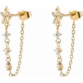 Dark Star Drop Earrings Gold