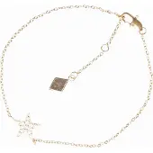 Dark Crystal Star Bracelet Gold