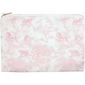 Dark Canvas Pouch Cotton Candy Savannah Pattern