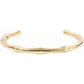 Dark Bamboo Cuff Gold