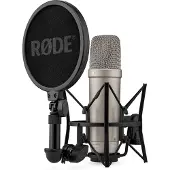 Rode NT1 Gen 5 -studiomikrofoni, hopea