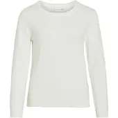 Vila Viril O-Neck L/S Knit Top - Noos - White - XL