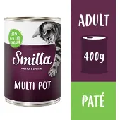Smilla 6x400g lihapata hanhi, nauta & kana kissan märkäruoka