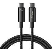 Baseus Tungsten Gold USB-C / USB-C kaapeli - 2m, 240W - Musta