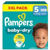 Pampers Baby Dry Vaipat Koko 5 11-16 kg XXL 108-pack