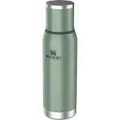 Stanley The Adventure To-Go Bottle 25oz, Hammertone Green 10-10818-052 insulated bottle with pour-through stopper and cup, 750 ml
