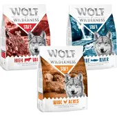 Wolf of Wilderness 3x1kg Adult soft lammas, kana, nauta koiranruoka