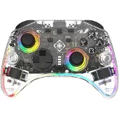 Deltaco Gaming Langaton Switch 2 -ohjain C-napeilla - Läpinäkyvä