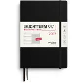 Adlibris Kalenteri Weekly Planner &amp; Notebook 2026 A5 Black