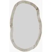 Norda Design Elegantti Abstrakti Seinäpeili, 52 X 86 Cm, Ephesus- Ja Marmorivärit, 100 % Mdf, Ympäristöystävällinen Muotoilu
