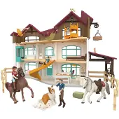 Schleich HORSE CLUB Järvenrantahuvila ja hevosaitaus