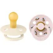 BIBS Studio Colour Bumblebee Tutti 2-pack Lateksi Koko 1, Ivory