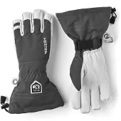 Hestra Army Leather Heli Ski, hiihtohanskat, harmaa