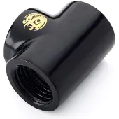 Bitspower Matt Black T-Block With Triple IG1/4"