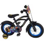 Volare Batman 12" poikien polkupyörä, jossa apupyörät