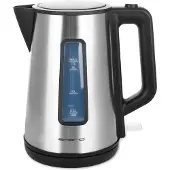 Emerio WK-122829 -vedenkeitin, 1,7 l, 2200 W, hopea/musta