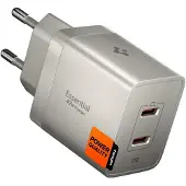 Spigen Essential 47W Wall Charger | 2x USB-C | Natural Titanium