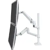 Ergotron lx dual stacking arm tall pole bwt