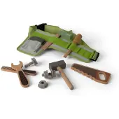 Dantoy Tool Belt Wood In Gift Box 15 Parts - Multi/patterned - 21X5.5X17CM