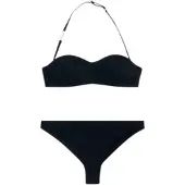 EA7 for woman. 7W000290_AF20663 Black Bandeau Bikini (M), Beachwear, Polyamide