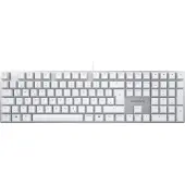 Cherry KC 200 MX, Täysikokoinen (100 %), Langallinen, USB, Mekaaninen, QWERTZ, Hopea, Valkoinen (G80-3950LHBDE-1)