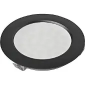 Halemeier Metrix-L LED upotettava alasvalo 3,2W 3000K IP44 7,5cm musta