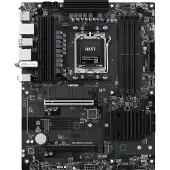 MSI PRO Motherboard B850-S EVO WiFi, ATX, AM5, DDR5 up to 256 GB, WiFi 7, Bluetooth, 2 PCIe x16 slots, 5-gigabit LAN, 3x M.2, 4x SATA III, black/silve (7E97-001R)