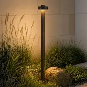 LUCANDE LED-pylväsvalaisin Nirella, 100 cm, musta, CCT, IP65 Nirella, Musta, Metalli, Moderni