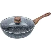 KINGHOFF Frying pan KingHoff WOK GRANITE 28cm GRANITE WOOD KINGHOFF KH-1583