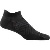 Darn Tough Men's Run No Show Tab Ultra-Lightweight Black Urheilusukat XL (46-49.5)