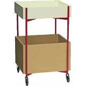 Hubsch Fresh Rullakko 70 cm Khaki-viininpunainen