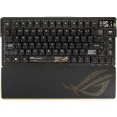 Asus ROG Azoth Extreme Edition 20, langaton mekaaninen pelinäppäimistö, 75%, ROG NX Snow, musta / kulta
