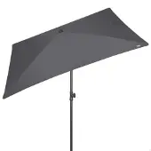 Aktive 62350 Uv30 Suorakaiteen Muotoinen Kallistuva Parvekevarjo 200x125 Cm