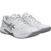 Asics for woman. 1042A318 GEL-Dedicate 9 Padel white sneakers (39.5), Flat, Laces, Casual, Sport, Tennis / Paddle tennis, Mesh