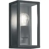TRIO Garonne seinävalaisin IP44 E27 26cm antrasiitti