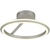 TRIO Amador LED kattovalaisin ø45cm harjattu teräs 2300+3000+4000K
